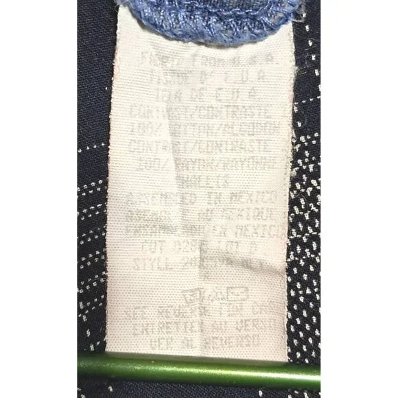 Vintage Carole Little Sport 6 Petite Denim Plaid Maxi Dress Modest Jumper Floral - Picture 8 of 10